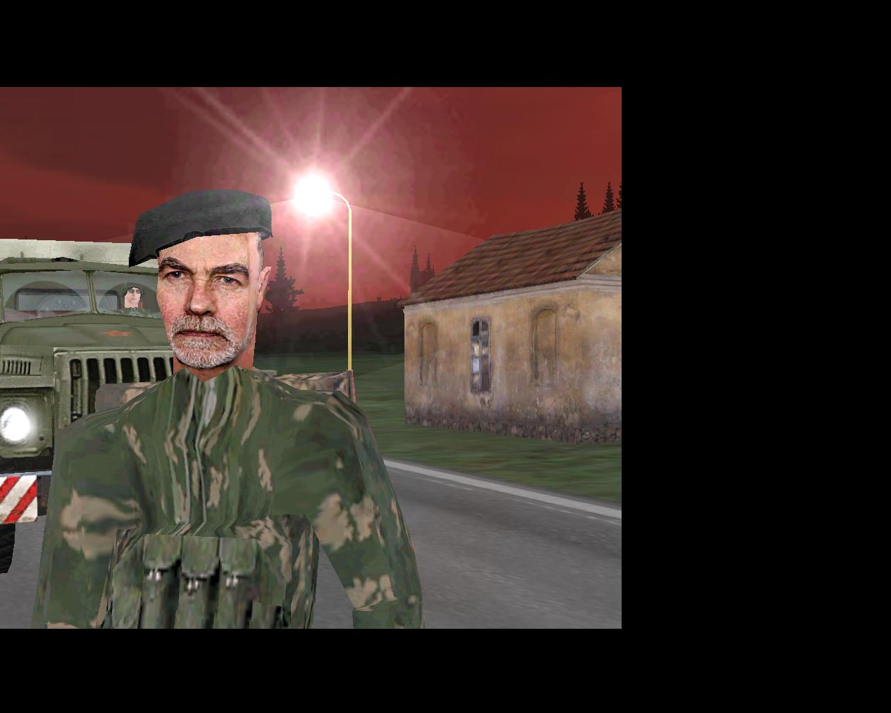 [12/08/2002] General Guba, Erzbösewicht aus Operation Flashpoint, mimt auch in Resistance den Fiesling.