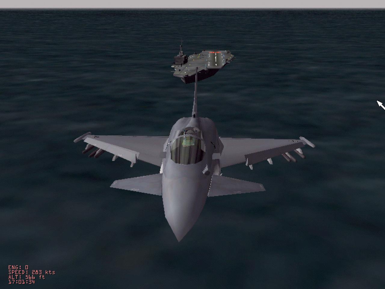 [27/08/2002] Starts und Landungen auf dem Flugzeugträger sind ein Kinderspiel.