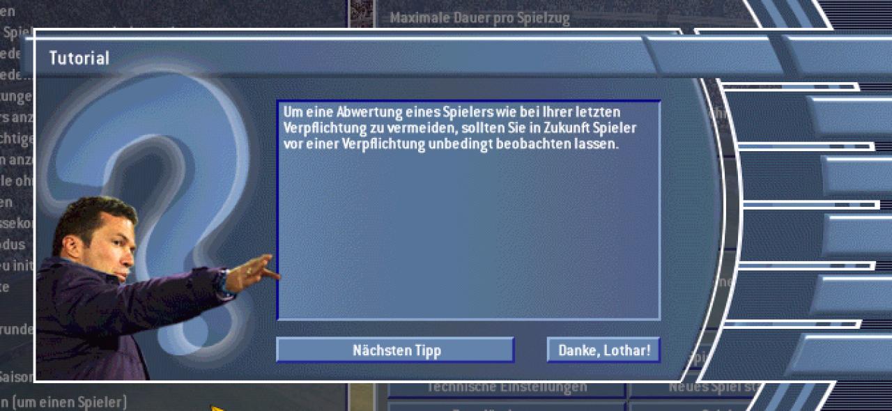 [10/12/2002] EA Sports Werbeträger liefert gelegentlich ganz brauchbare Tipps. Meistens klärt er aber nur über ohnehin Bekanntes auf.