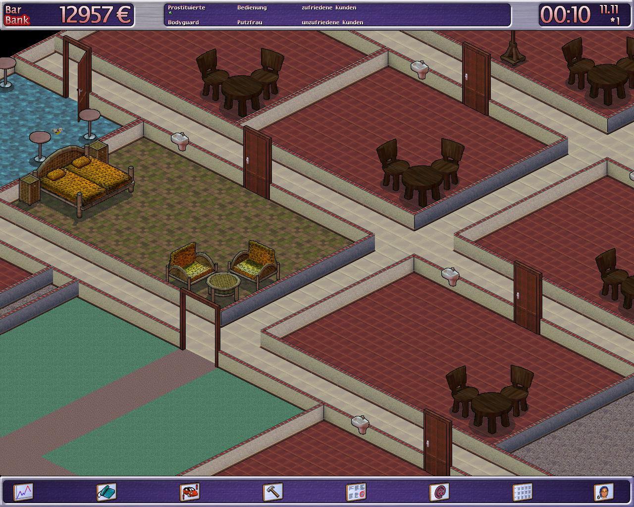 [18/03/2003] Das Gewusel aus anderen Spielen vermisst man in Rotlicht Tycoon.