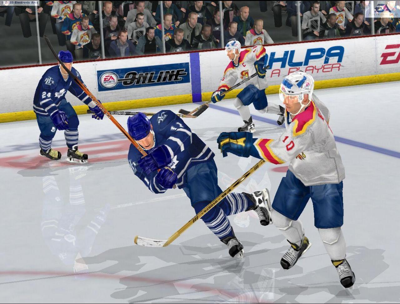 [02/07/2003] Ein Bild aus NHL 2004. Der Nachfolger soll merklich taktischer werden.
