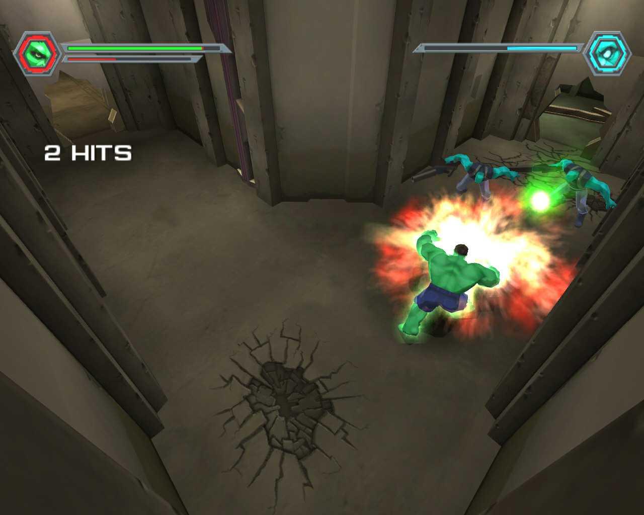 [07/07/2003] Selbst bewaffnet sind die Mutanten dem Kraftpaket Hulk unterlegen ¿ der steckt Explosionen nämlich einfach weg. 