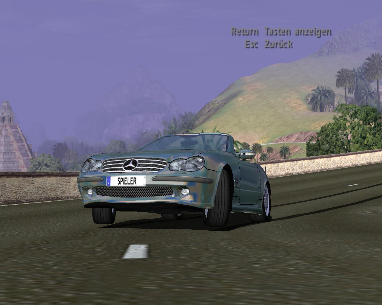 [11/09/2003] Luxuriös: Der SL 55 zählt zu den exklusivsten Autos in World Racing.