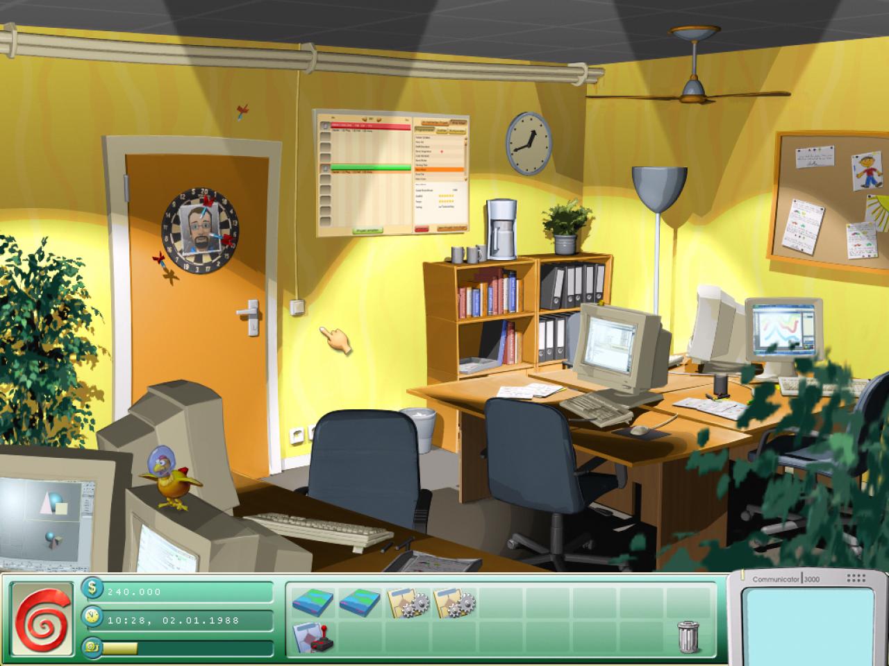 [03/10/2003] So sieht es also aus, das Büro eines typischen deutschen Spielemagnaten.