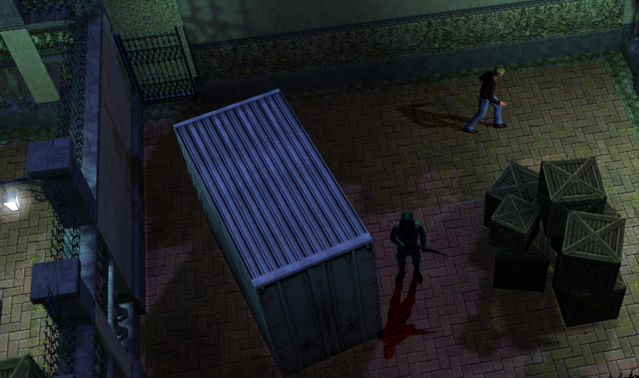 [08/12/2003] An drei Stellen im Spiel schleichen Sie in Sam-Fisher-Manier an Wachleuten vorbei.