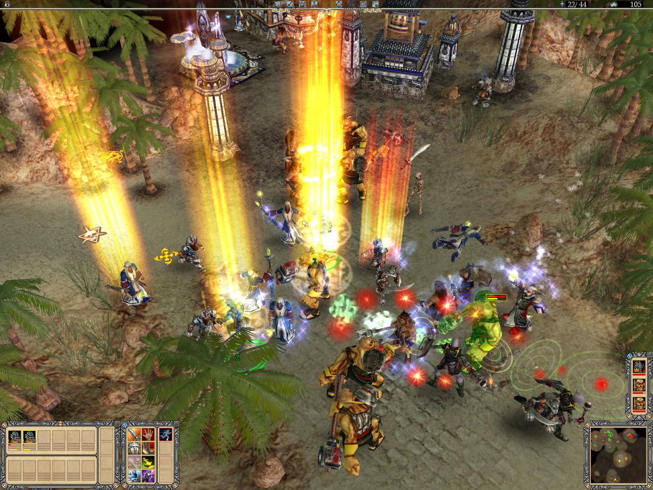 [13/01/2004] Wenn Magier im Spiel sind, werden solche Scharmützel zu wahren Effektorgien mit wunderschönen Lichtblitzen und Sternenzaubern.