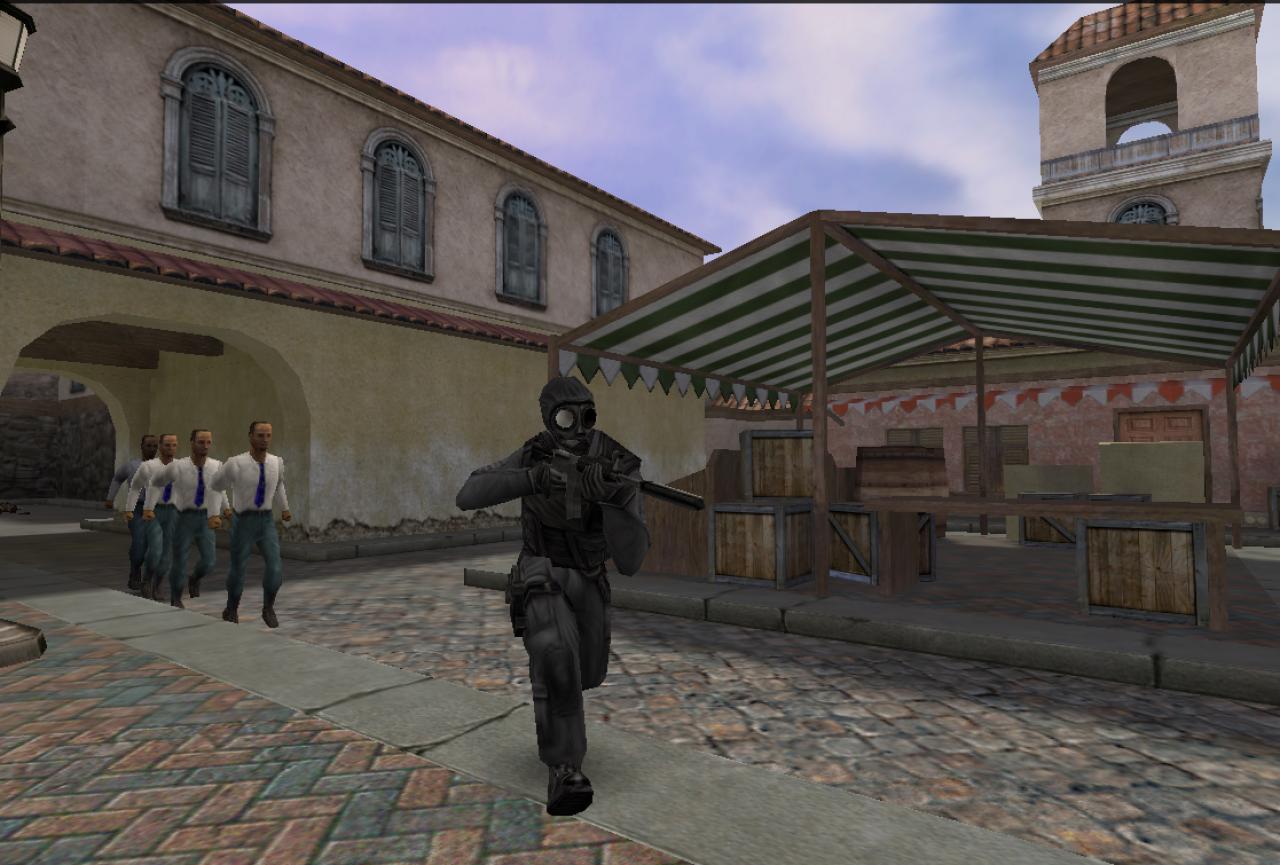 [23/04/2004] Sämtliche alten Levels (im Bild: die berühmte Karte cs_italy) haben die Designer optisch aufgefrischt.