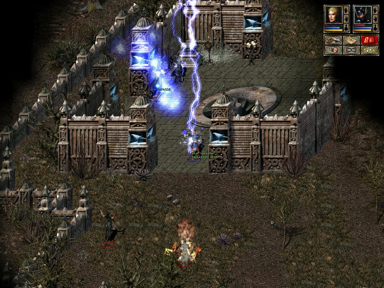[08/04/2004] Hübsche Magie-Effekte sind die Highlights der ergrauten Grafik-Engine von Beyond Divinity.