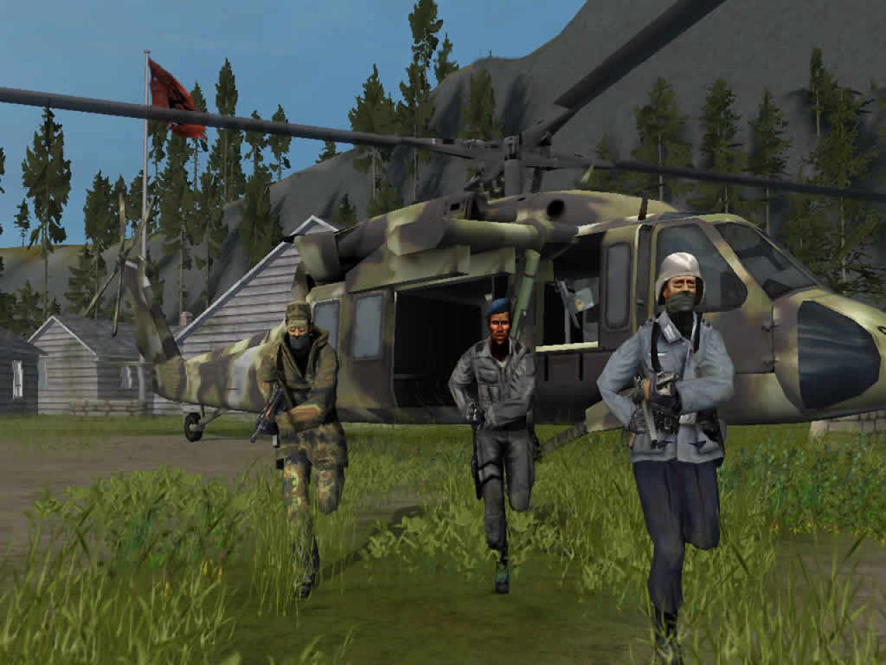 [07/06/2004] Per Hubschrauber lassen sich Siegpunkte blitzschnell erobern - solange keine Flak im Weg ist.