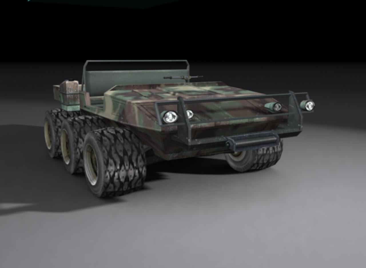 [28/06/2004] Amphibien-ATV (Universal): Ein Mehrzweck-Fahrzeug für Land- und Wassermissionen. 