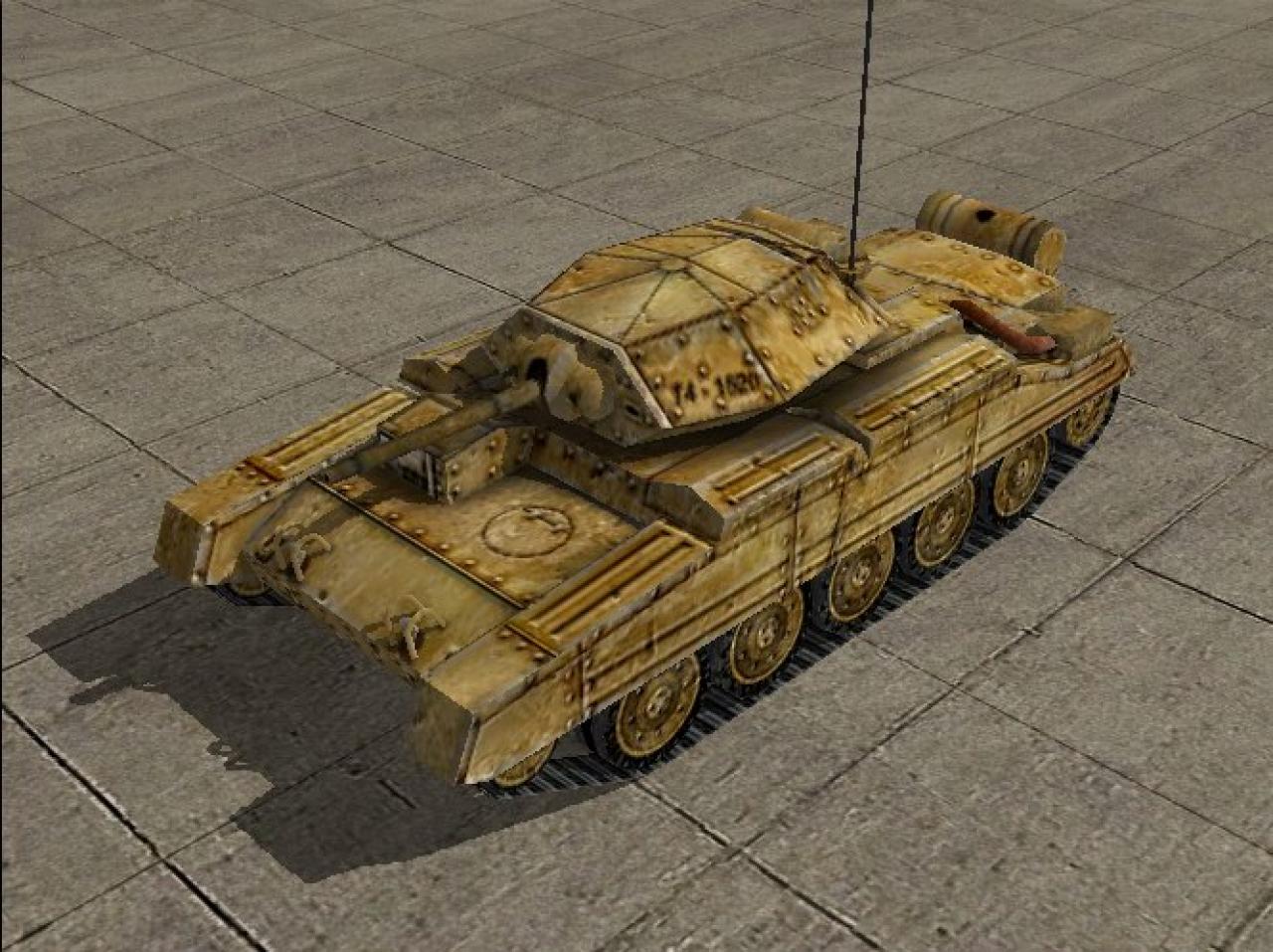 [24/06/2004] Crusader (USA / GB)Geschwindigkeit: 13Panzerung: 30-50Feuerkraft: 40MGs: 1