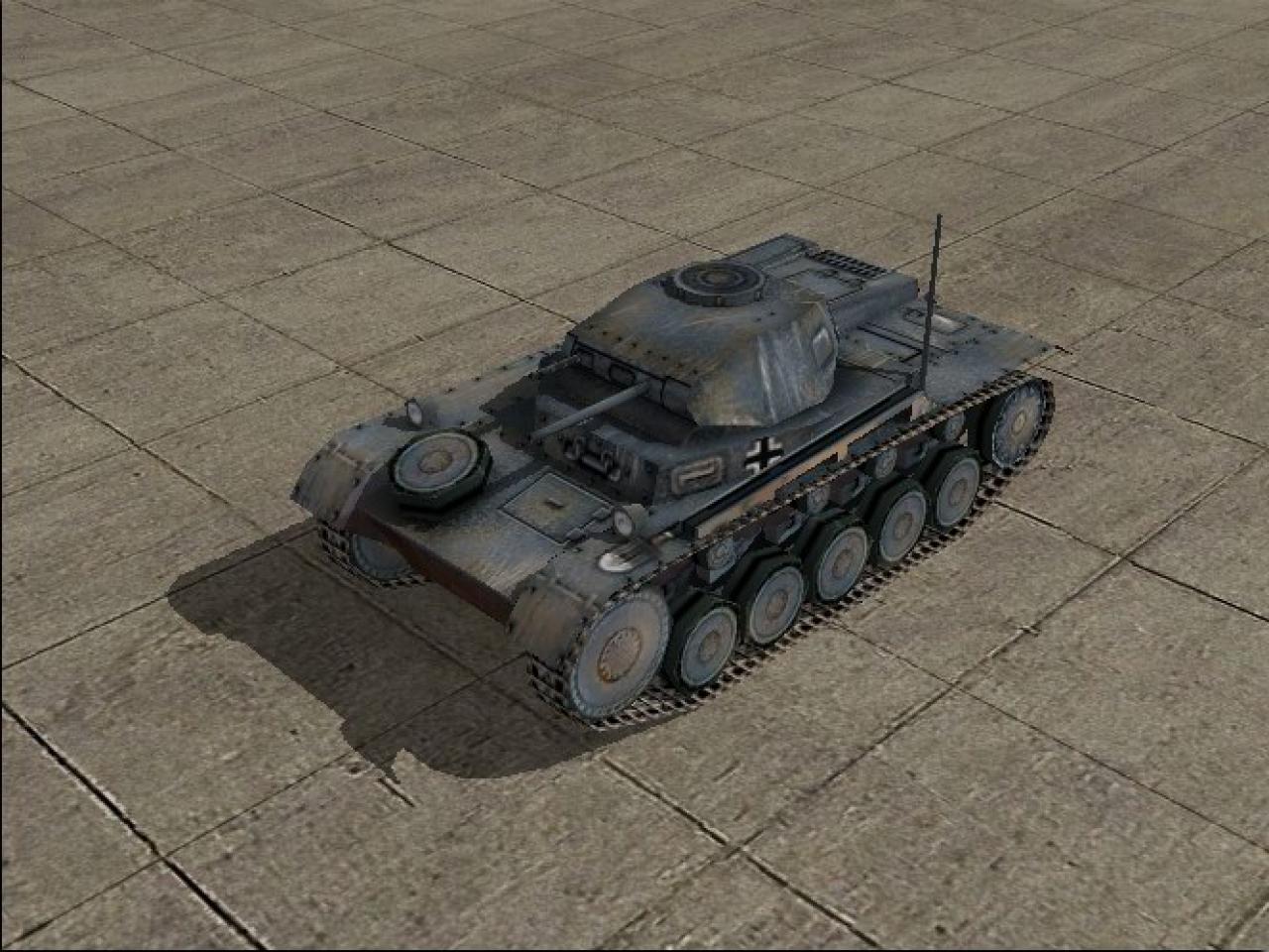 [24/06/2004] Panzer II (Deutschland)Geschwindigkeit: 16Panzerung: 15-32Feuerkraft: 10MGs: 1