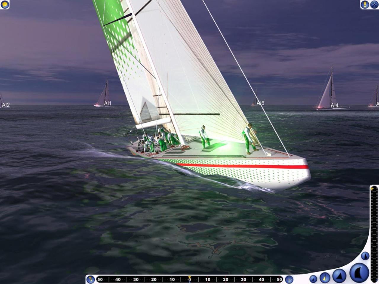 [06/07/2004] Bei einer Regatta segeln Sie mit anderen Schiffen um die Wette.