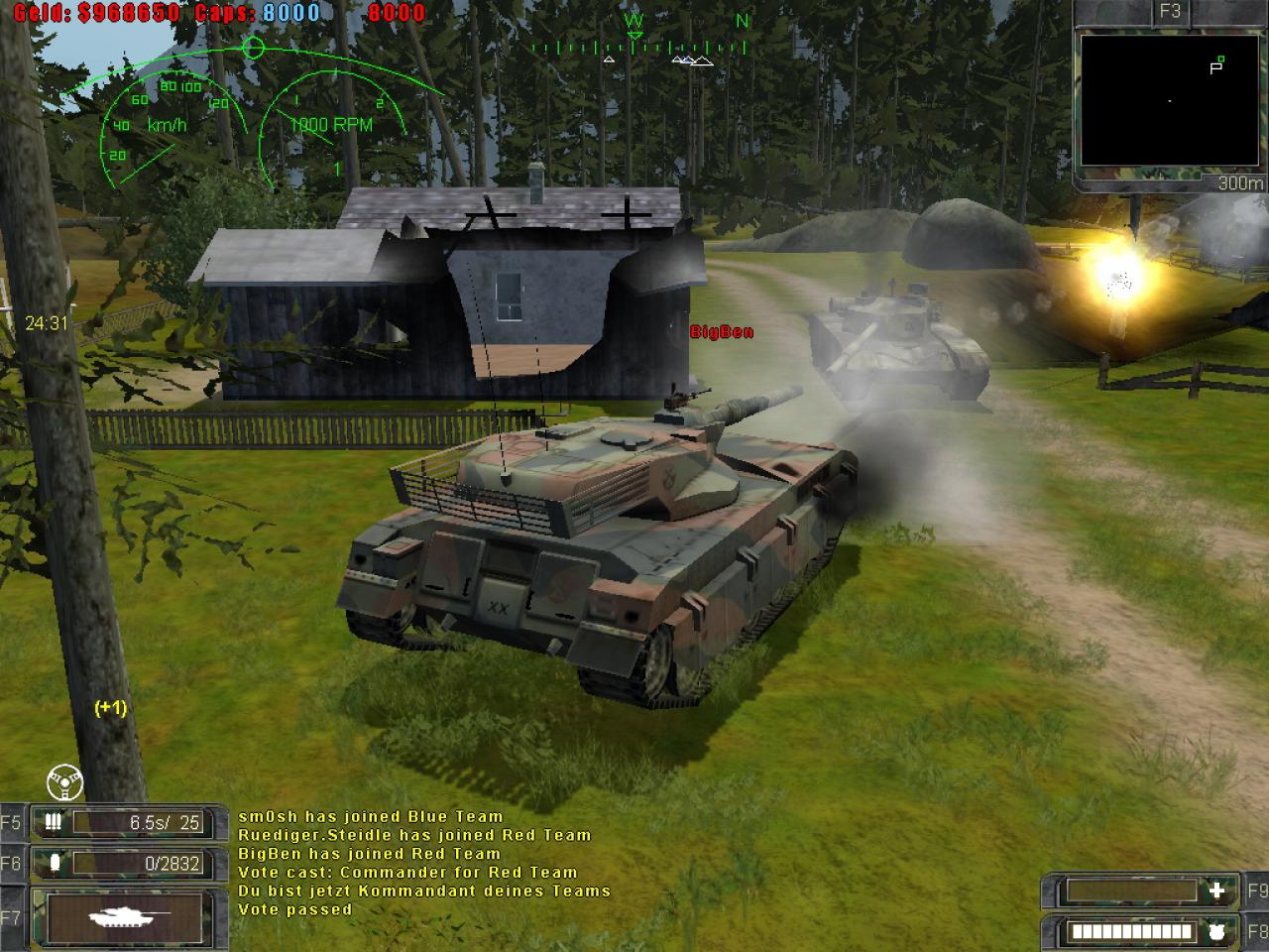 [27/07/2004] Der Merkava-Tank gehört zu den per Patch hinzugekommenen Vehikeln.