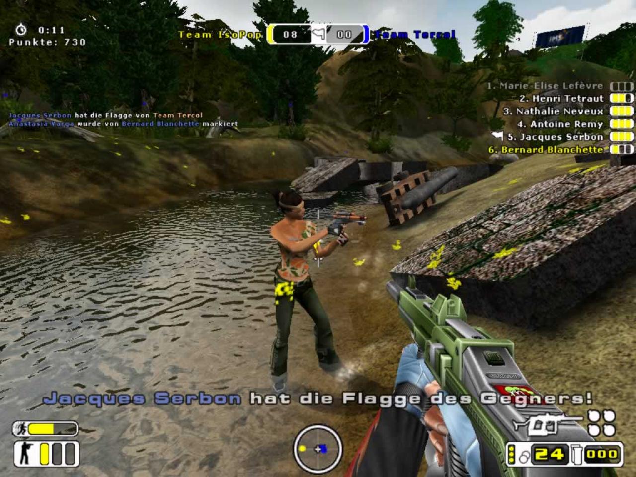 [03/08/2004] Die schönen Wassereffekte gehören zu den Stärken der Trinity-Engine. 