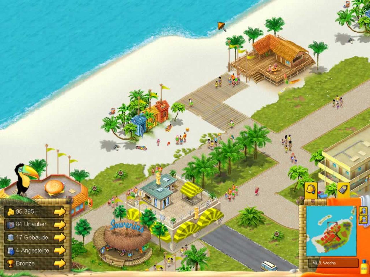 [20/08/2004] In der höchsten Zoomstufe können Sie Ihren Urlaubern auf Schritt und Tritt folgen.