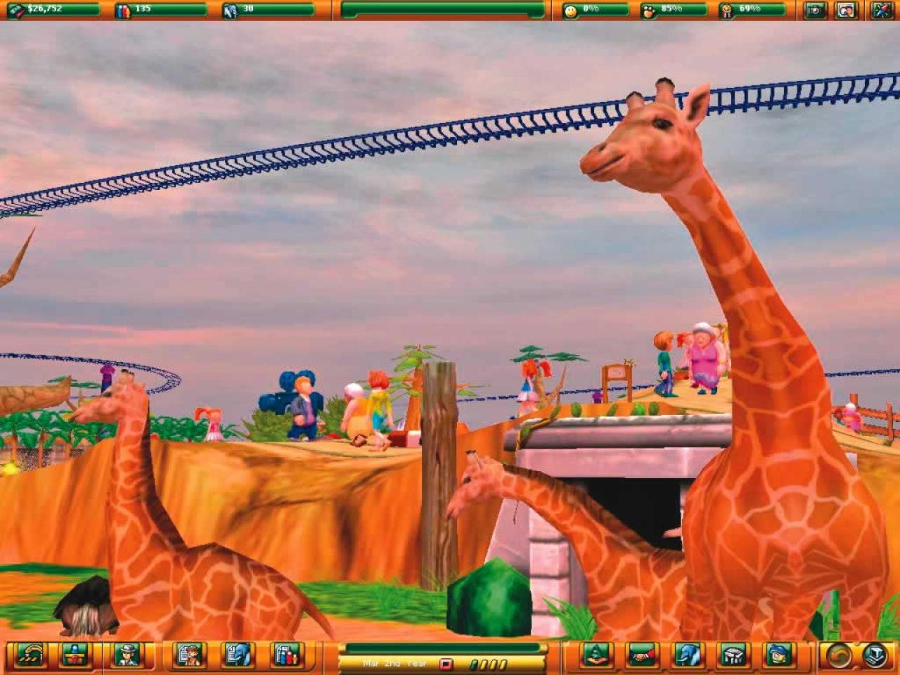 [19/10/2004] Auch Giraffen fühlen sich nur in artgerechten Gehegen wohl.