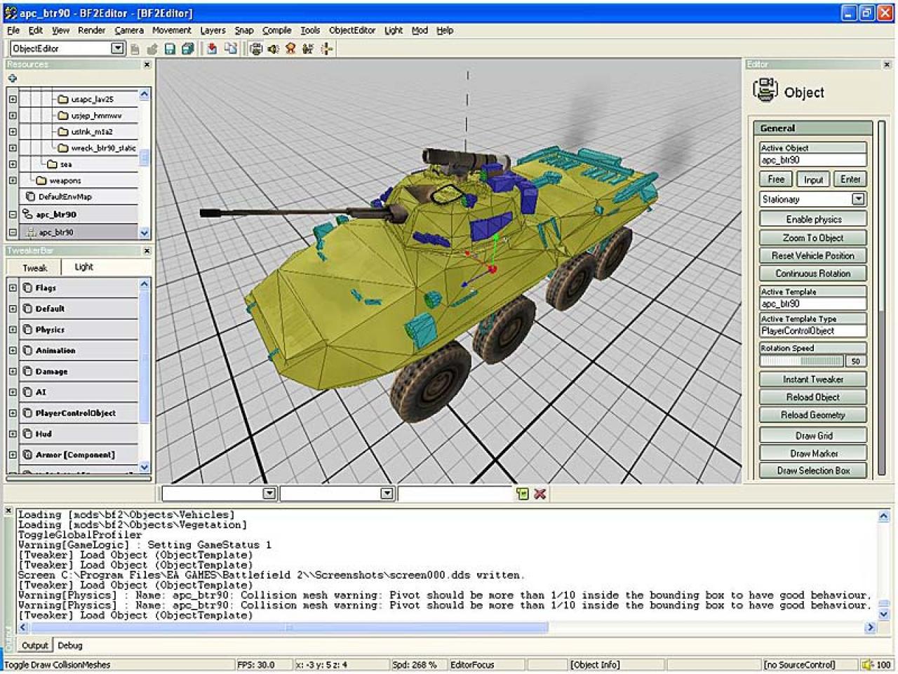 [07/02/2005] Der Battlefield 2-Editor (im Bild) erlaubt umfangreiche Mods. Klar, dass sich Shooter-Fans dies auch für Teil 3 wünschen.