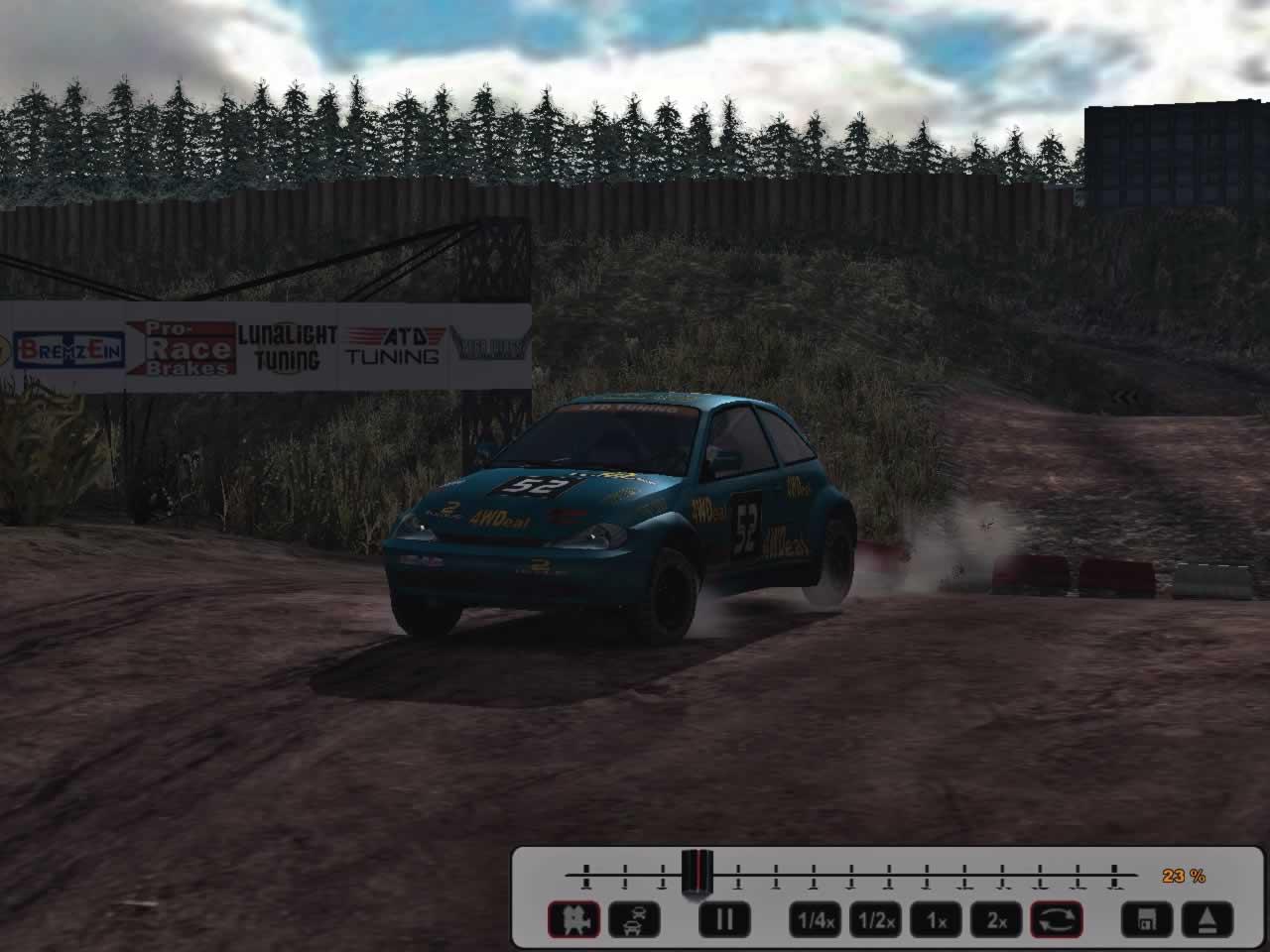 [23/06/2005] Mangels Lizenzen gehen Sie mit 16 fiktiven Renn- und Rallyewagen an den Start.