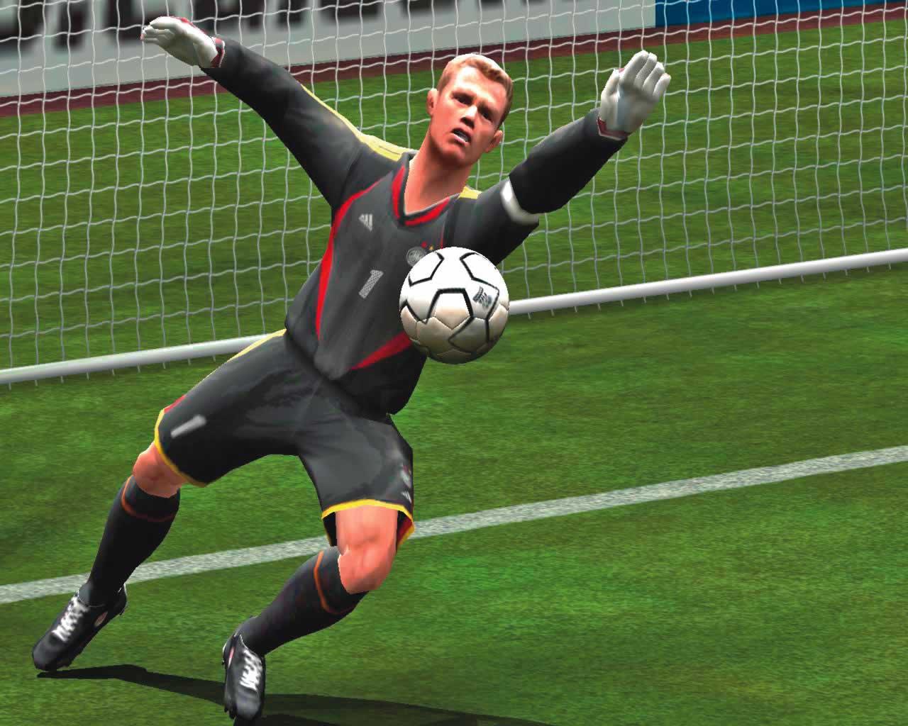 [02/09/2005] Die Keeper sind in FIFA 06 nicht sonderlich stark und lassen erstaunlich viele Bälle in den Kasten.