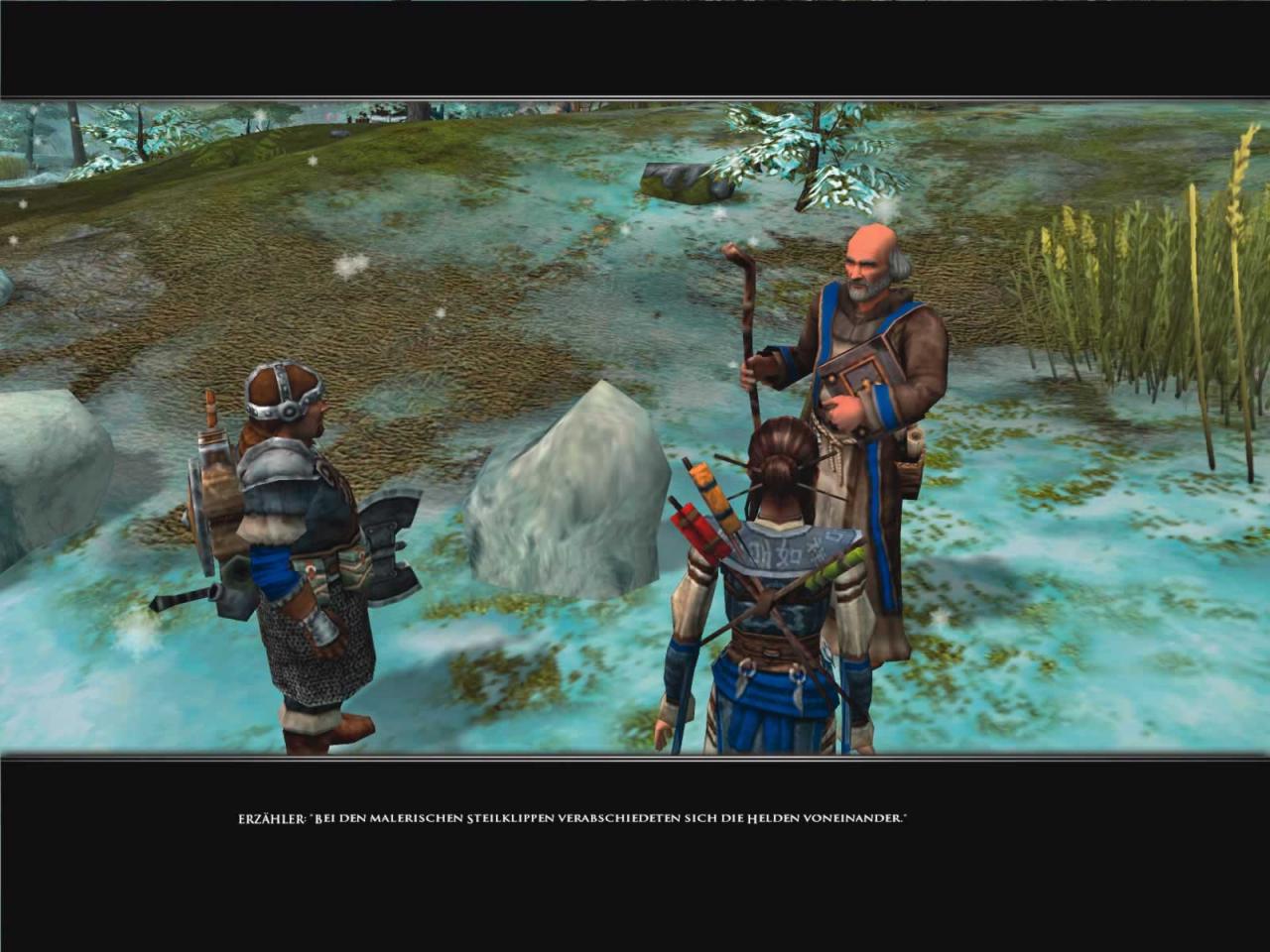 [01/09/2005] Es gibt zwar Zwischensequenzen in Spielgrafik, die darin gezeigten Dialoge überzeugen jedoch genauso wenig wie die Hintergrundstory.