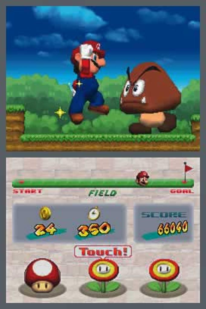[17/10/2005] Wie eingangs erwähnt, ist der Nintendo DS die wohl erfolgreichste Plattform. Da darf natürlich der berühmteste Nintendo-Held Mario nicht fehlen. New Super Mario Bros. war auf dem DS ein voller Erfolg.