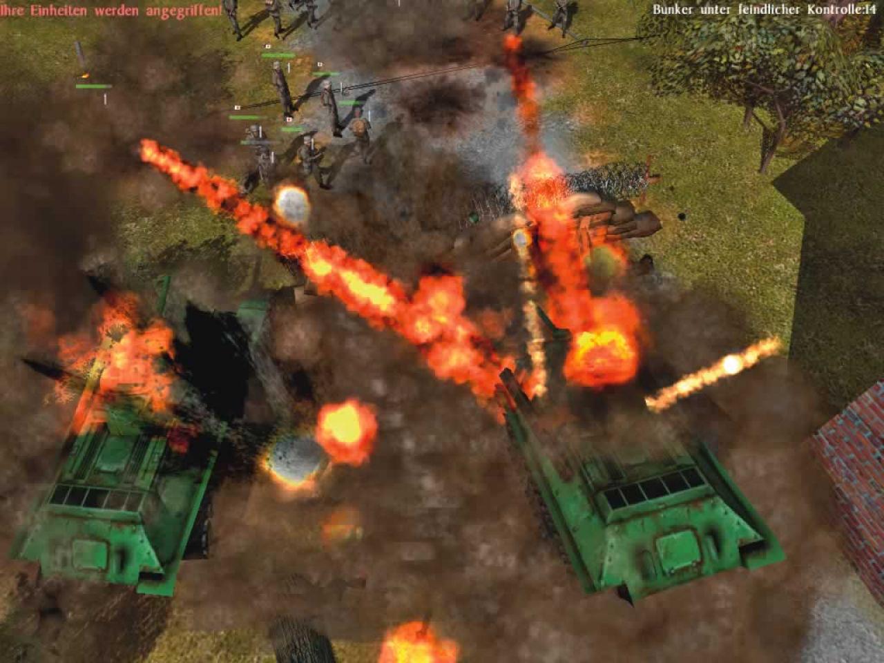 [22/10/2005] Flammenwerfer-Einheiten machen auch mit gepanzerten Einheiten kurzen Prozess.