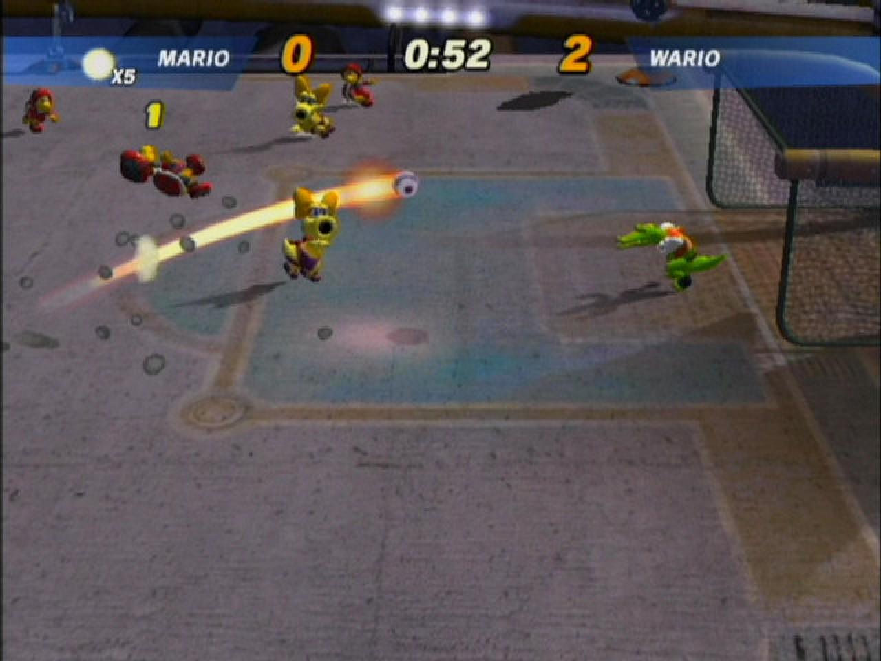 [04/01/2006] Update: Stellvertretend für alle Fußball-Spiele steht Mario Smash Football auf unserer Liste. Der Kick kann noch so ausgeglichen sein - Die Chancen ein Tor innerhalb der letzten Minute zu kassieren sind gefühlt astronomisch hoch. Und das natürlich immer unverdient!