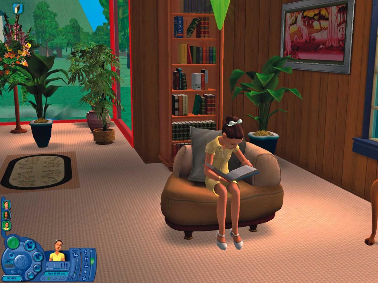 [20/02/2006] Bequem wie gewohnt können Sims sich ihr Zuhause einrichten. Es gibt jedoch zu wenige neue Gegenstände für den Wohnbereich.