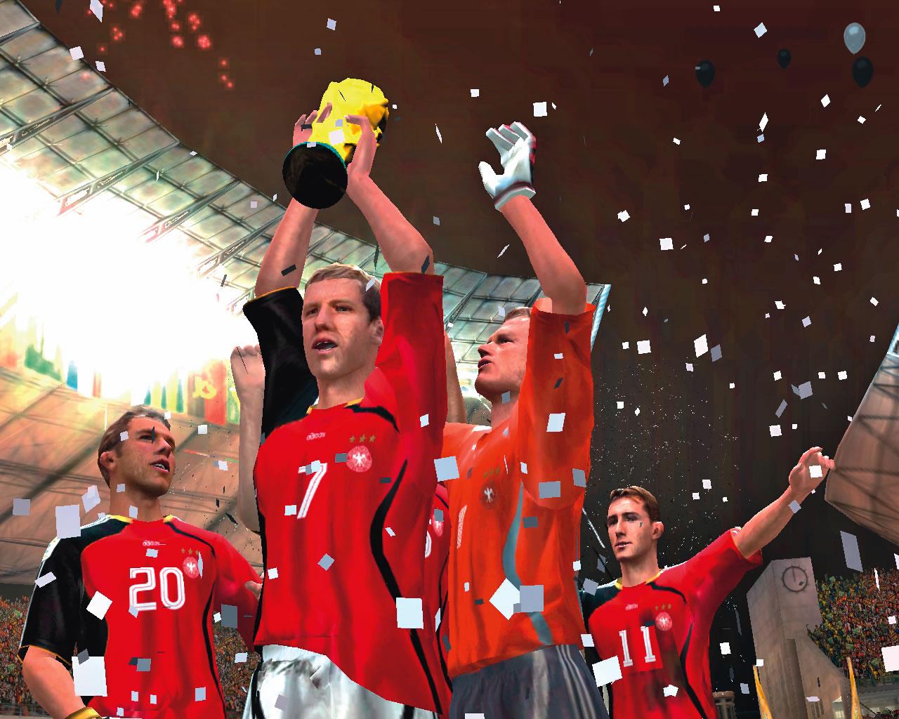 [21/04/2006] Auch wenn Olli Kahn in der Realität seinen Posten an Jens Lehmann verloren hat, im Spiel kann er trotzdem als Nr. 1 Weltmeister werden.
