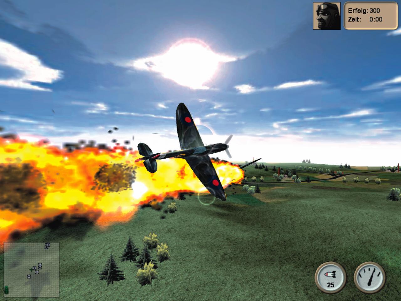[21/07/2006] Explosionen wie diese sind die grafischen Highlights des Spiels.