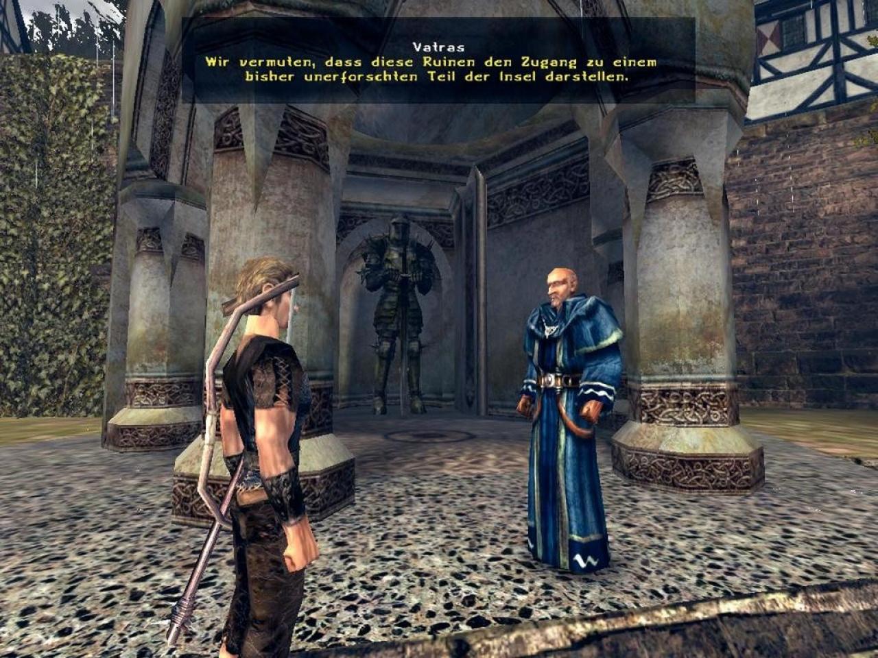 [28/07/2006] Die Welt der Rollenspiel-Reihe Gothic wird von drei Gottheiten Innos, Adanos und Beliar beherrscht. Innos ist der erste und höchste Gott. Er schuf Sonne und Erde und steht für die Ordnung, das Feuer und das Licht. Im kompletten Kontrast dazu steht sein Bruder Beliar. Er beherrscht das Chaos und die Finsternis. Als Gott des Wassers sorgt Adanos für den Ausgleich zwischen den beiden Seiten. Die Bruderschaft des Schläfers bildet daneben eine etwas spezielle Splittergruppierung. Bei dem Erzdämon handelt es sich im Übrigen um einen Avatar Beliars.