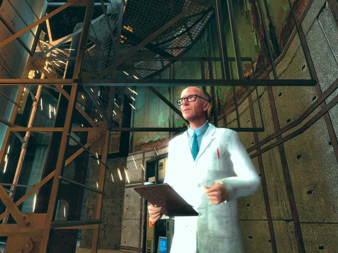 [24/08/2006] Half Life 2 (2004) setzte mit der Source-Engine neue Maßstäbe in Sachen Gesichter-Darstellung (hier eine Szene aus Episode 2 aus dem Jahr 2006).