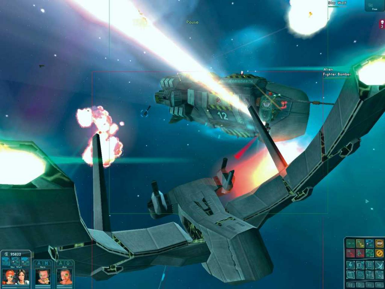[25/08/2006] Jagdbomber der Aliens nehmen unser Mutterschiff aufs Korn.