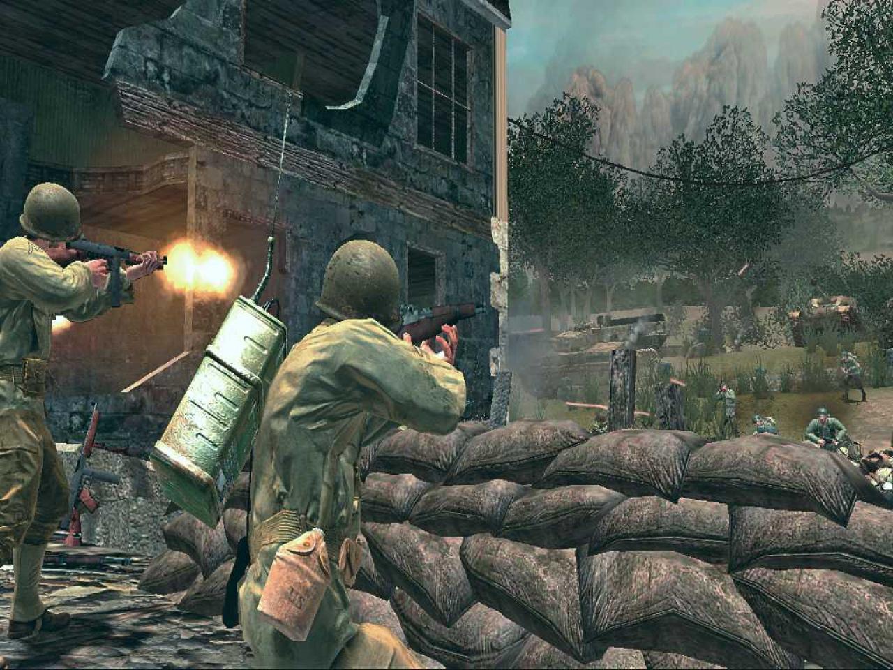 [11/08/2006] ... wie ihr anhand dieses Vergleichs-Screenshot (Call of Duty 3, Xbox 360) sehen können.
