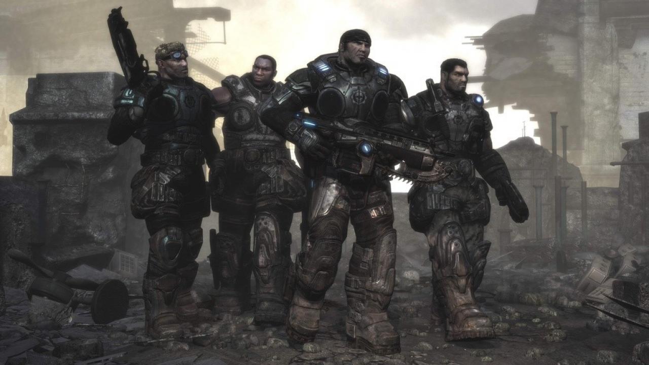 [29/09/2006] Gears of War begleitet die Soldaten der KOR-Infanterie (Koalition der ordentlichen Regierungen - ein Bündnis ehemals feindlicher Parteien) im Kampf gegen die menschenähnlichen Locust. Der zerstörerische Krieg tobt auf dem Planeten Sera und fand mit einer Großinvasion am sogenannten E-Day seinen Anfang.