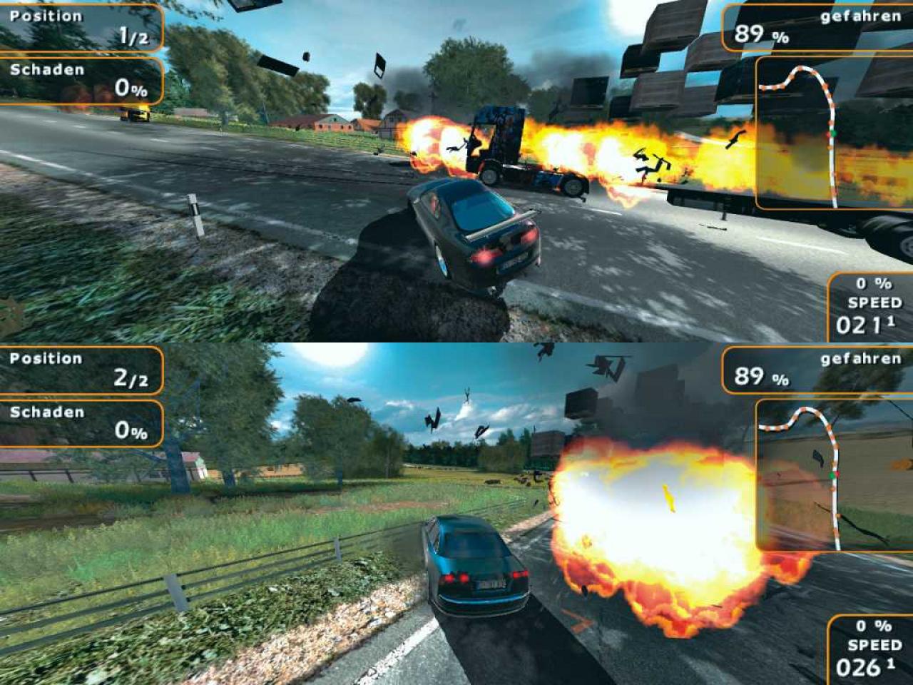 [18/10/2006] Mit explodierenden LKWs halten Sie Ihren Gegner auf.