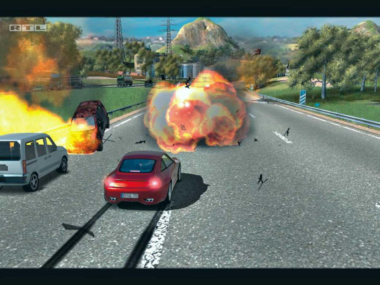 [18/10/2006] Bei Verfolgungen geht es nicht gerade zimperlich zu.