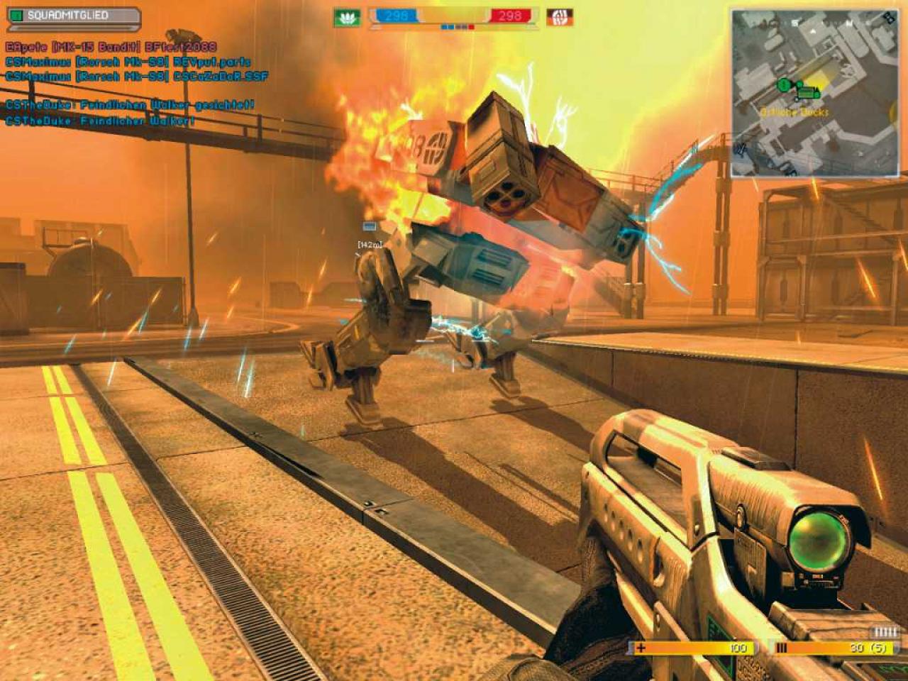 [19/10/2006] Sprengstoff und Raketen bringen die Zweibeiner fix zu Fall.