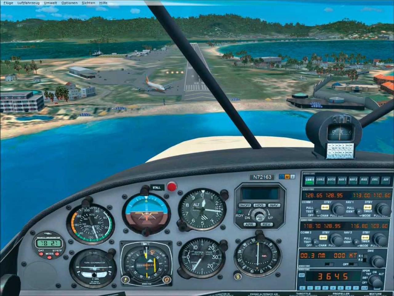 [19/10/2006] Die 3D-Cockpits begeistern durch ihre gut ablesbaren Instrumente.