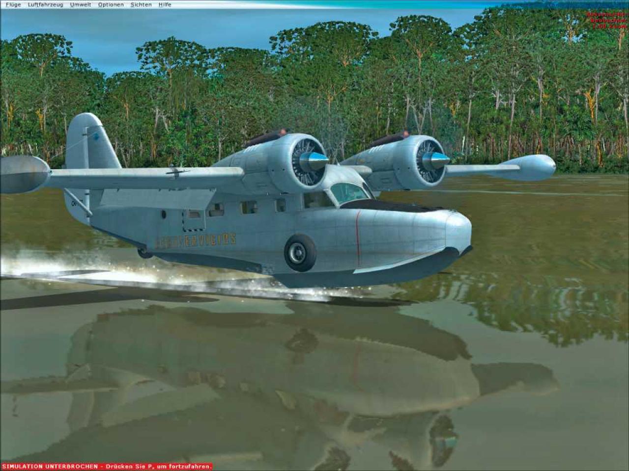 [19/10/2006] Auf dem Amazonas liefern wir mit unserem zweimotorigen Wasserflugzeug wichtige Güter in einem abgelegenen Dorf ab. 