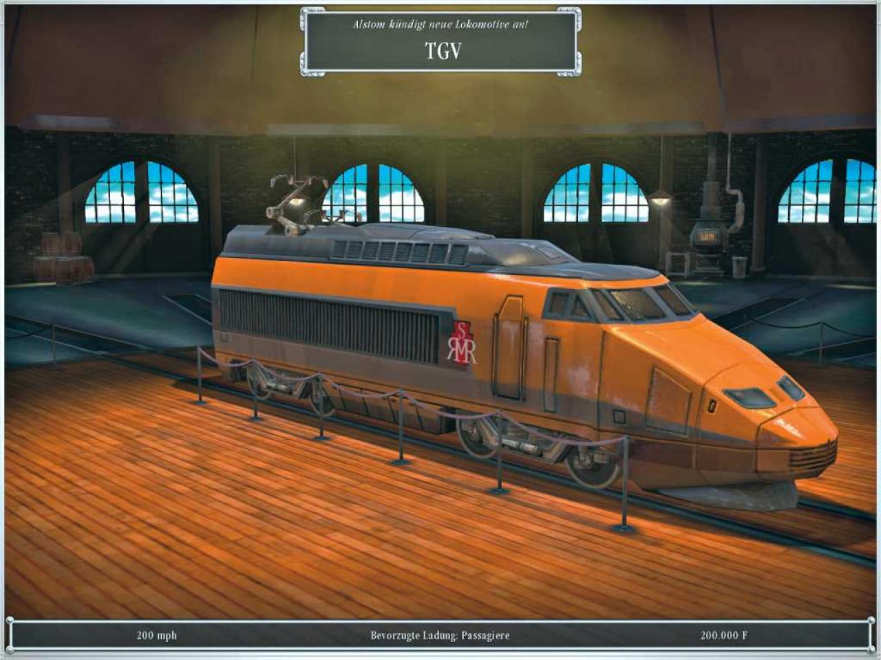 [20/10/2006] Der französische TGV ist einer der modernsten Personenzüge des Spiels.