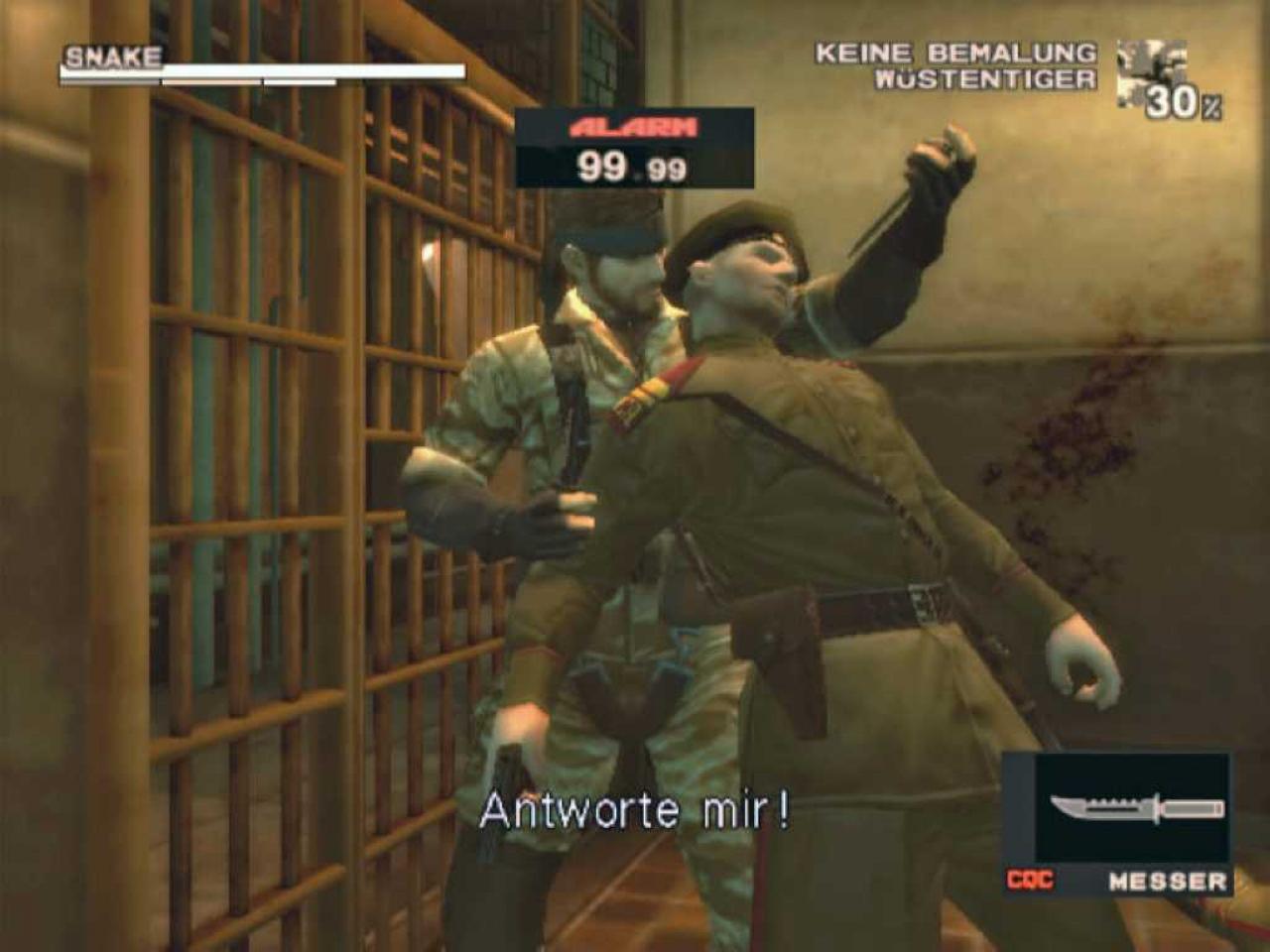 [05/10/2006] Gleich mehrere verschiedene Funktionen hat der Code in Metal Gear Solid 3: Snake Eater. Wenn wir zum Beispiel gegen The End kämpfen, müssen wir die Kombination nur eingeben und schon wird er uns auf der Karte markiert.