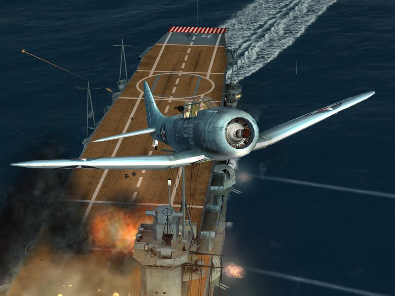 [22/12/2006] Flugzeugträger besitzen mehr Verteidigung als viele andere Gegner. Nach einem Bombenabwurf ist somit Flucht angesagt. 