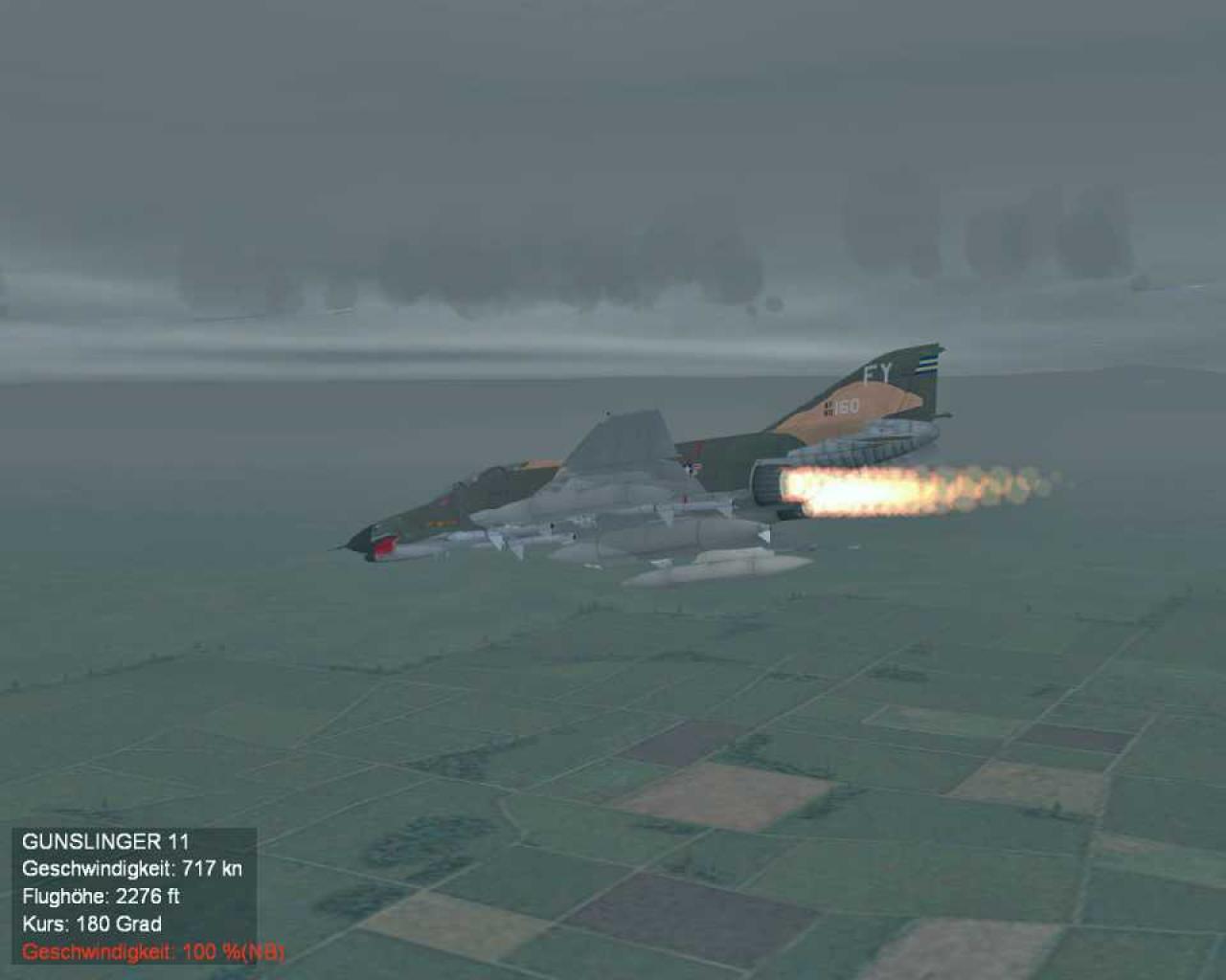 [20/12/2006] Die F-4 Phantom II ist detailliert dargestellt . Nicht so die matschigen Bodentexturen.