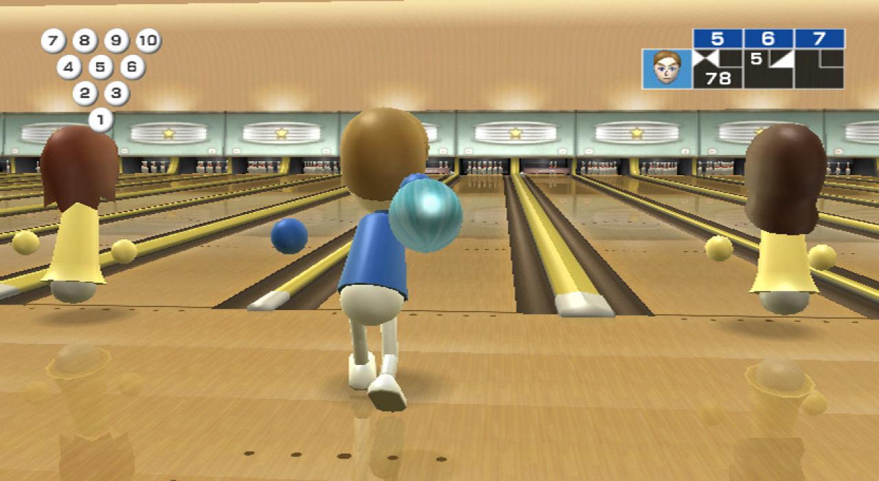 Der Wurf der Bowlingkugel