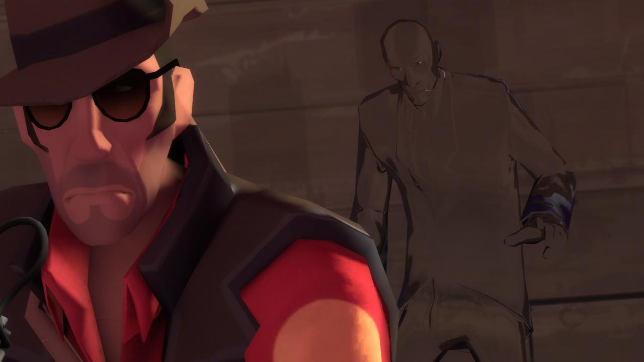 [14/02/2007] Zugegeben: Die Team Fortress 2-Charaktere haben einen Dreitagebart anstelle eines Schnauzers. Dieser wirkt zwar nicht ganz so retro, allerdings nicht minder respekteinflößend. So mancher von ihnen verstärkt diesen Effekt auch mit seinen Koteletten, wie hier im Bild.