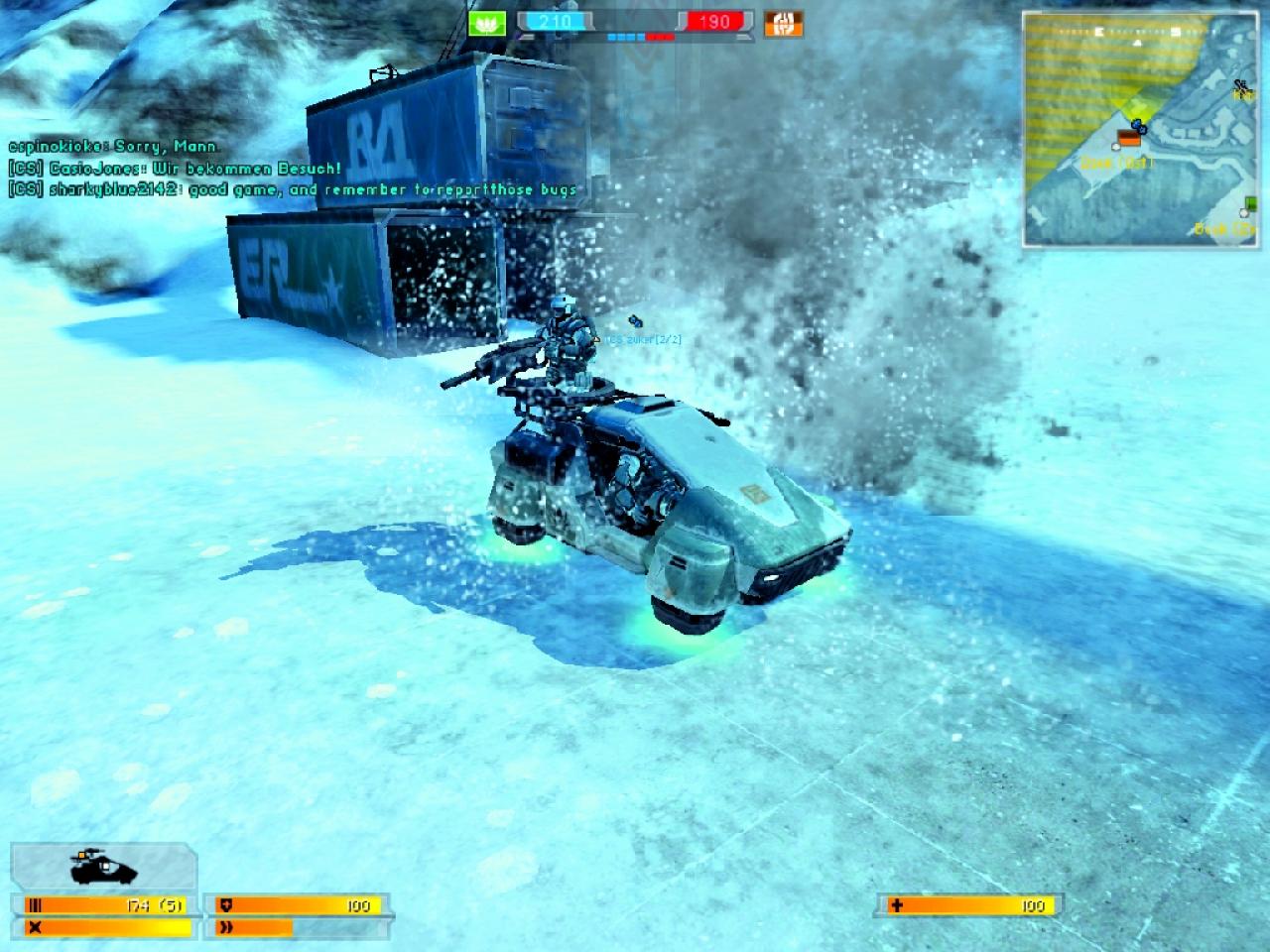 [22/03/2007] Neues Fahrzeug, Teil 1: Der wendige Hover-Buggy der PAC-Soldaten flitzt pfeilschnell durch das Feindfeuer.