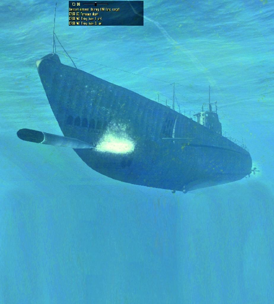 [05/04/2007] Man stellt bald fest: Die US-Boote in Teil 4 sind spürbar leistungsschwächer als die deutschen Modelle des dritten Silent Hunter-Spiels.