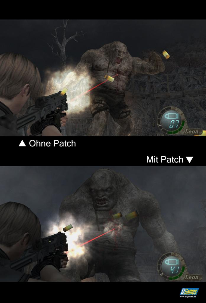 [20/04/2007] Mit dem Patch sind noch unschöne Farbverläufe am Himmel zu erkennen.